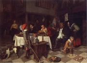 Jan Steen Twelfth Night oil painting